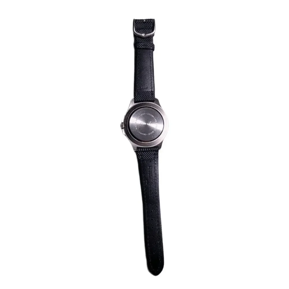 Vtg Y2K Cinemax Multimax Unisex Black Band Rotating Bezel Quartz Wrist Watch